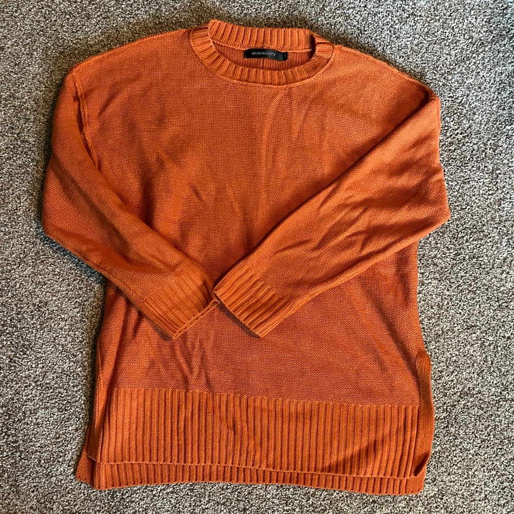 Orange sweater